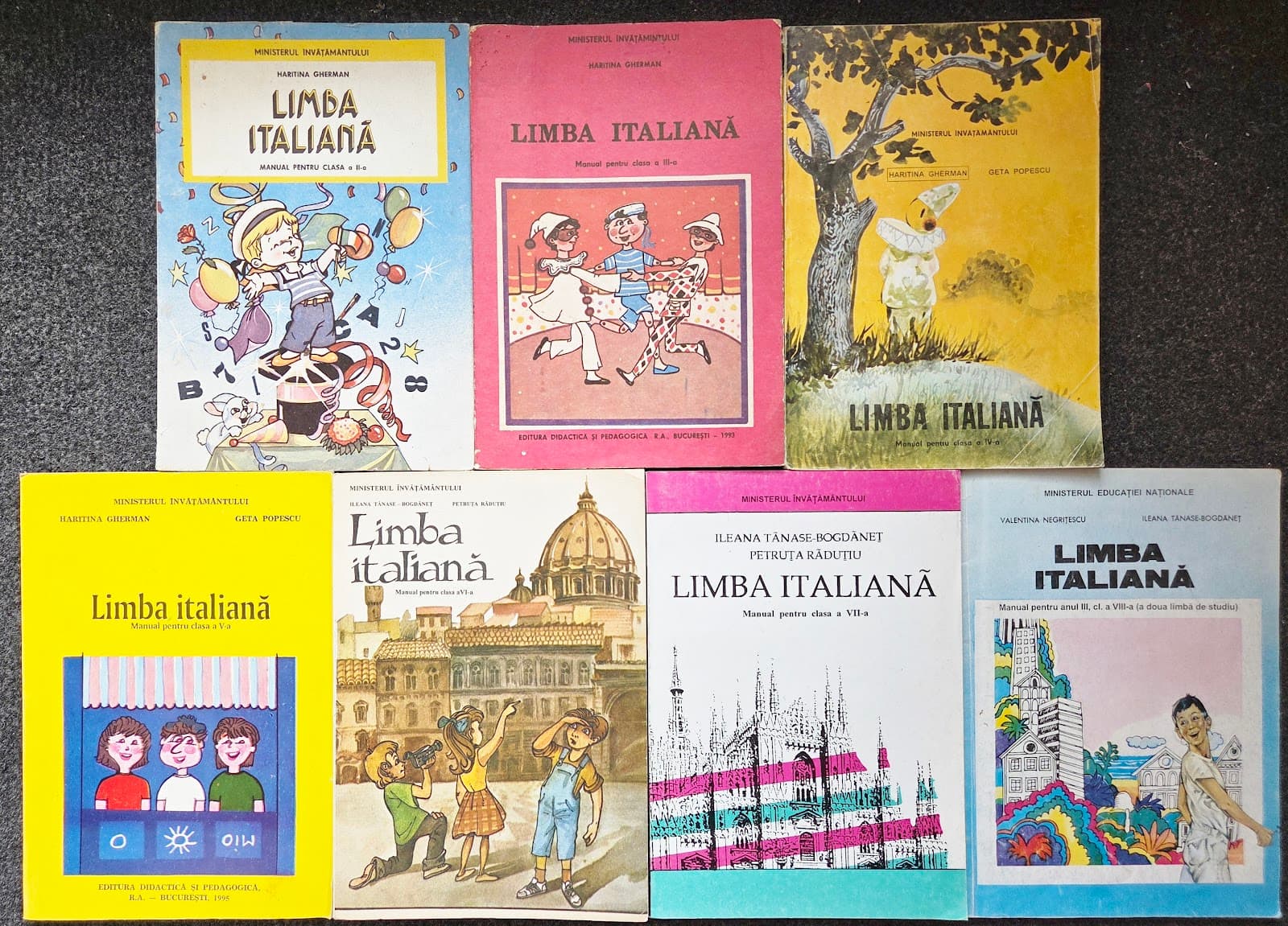 LIMBA ITALIANA MANUAL CLASA A II, III, IV, V, VI, VII, VIII (7 vol)