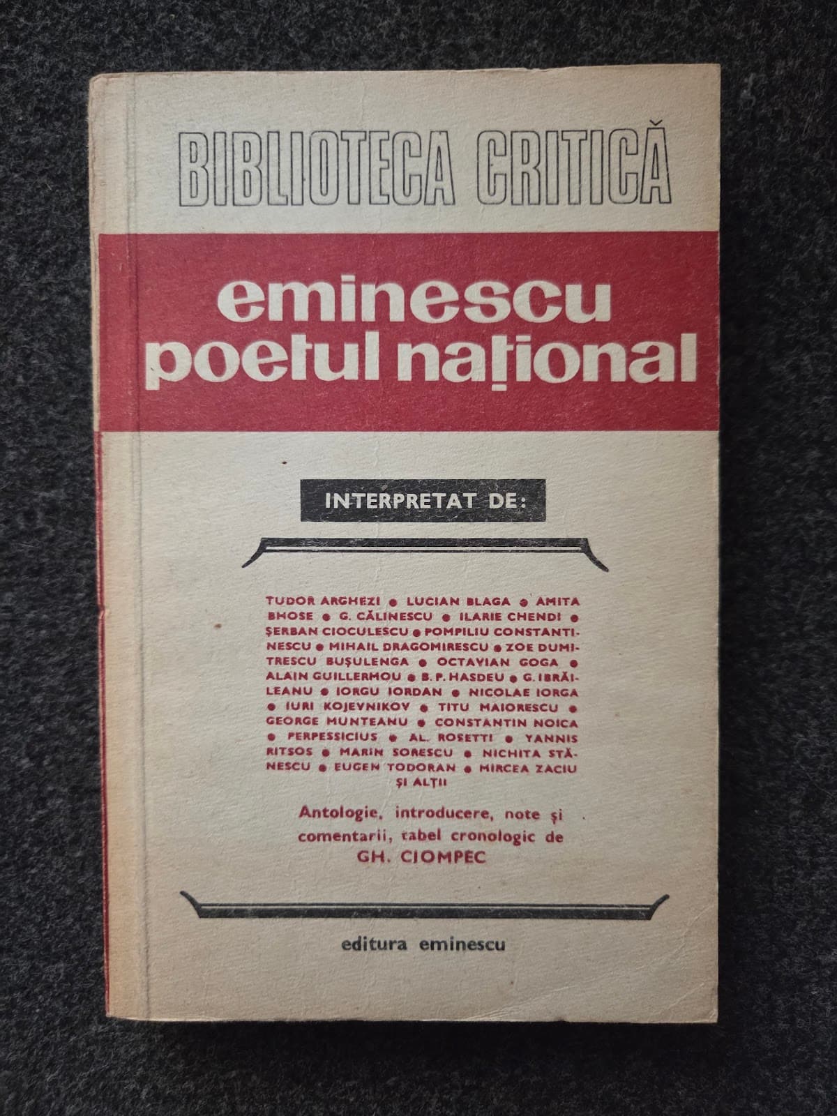 EMINESCU POETUL NATIONAL
