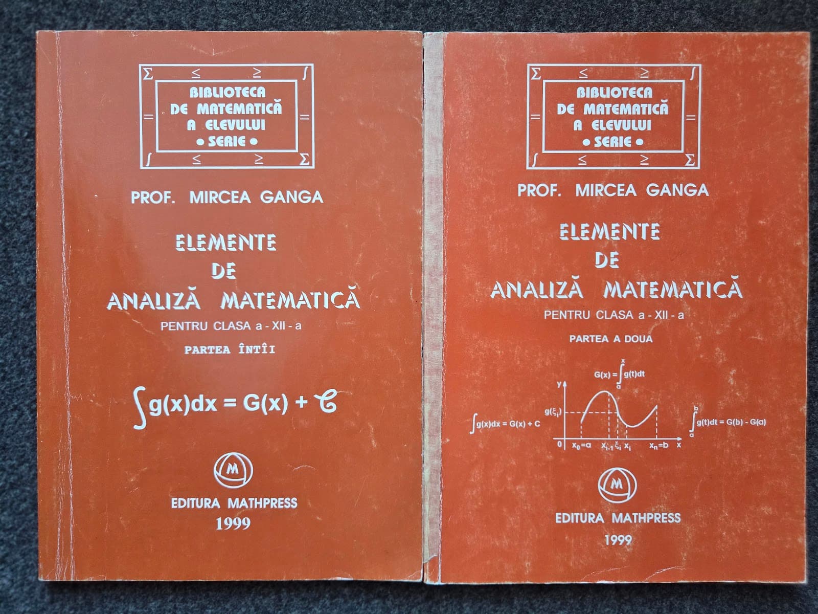 ELEMENTE DE ANALIZA MATEMATICA PENTRU CLASA A XII-A (2 vol)