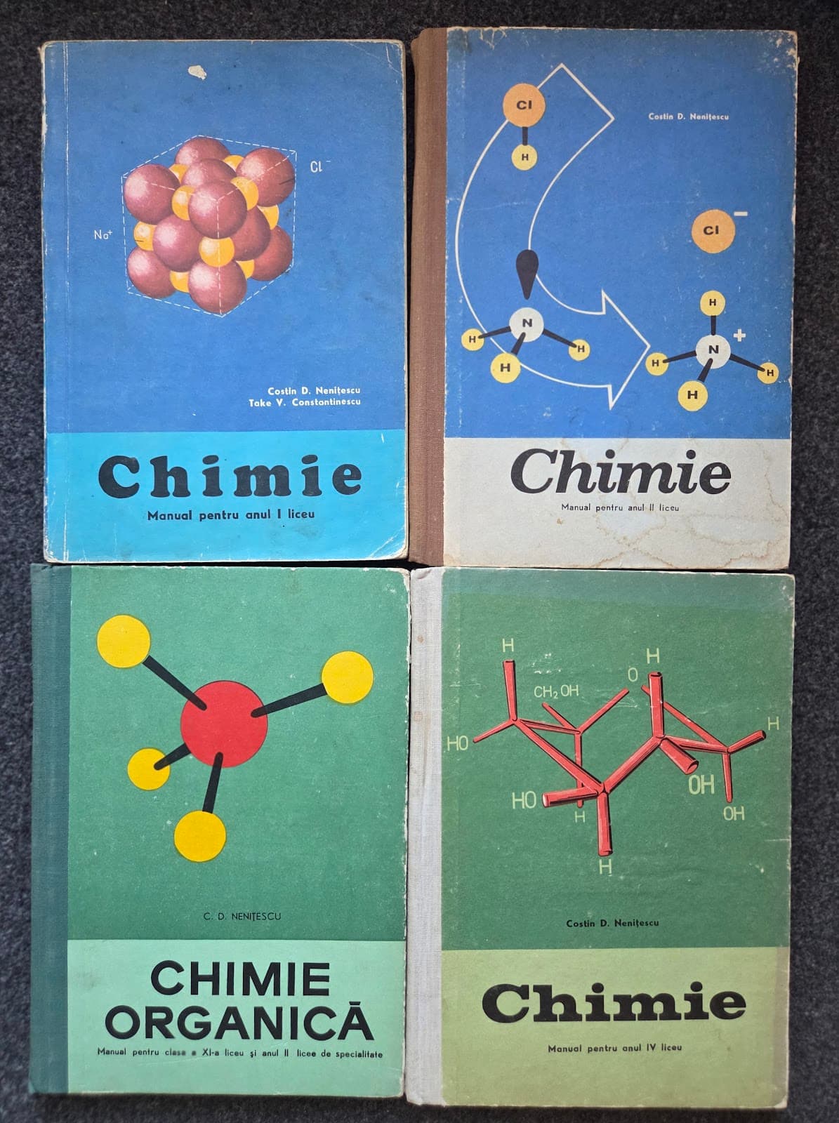 CHIMIE Manual pentru anul I, II, III, IV liceu (4 volume)