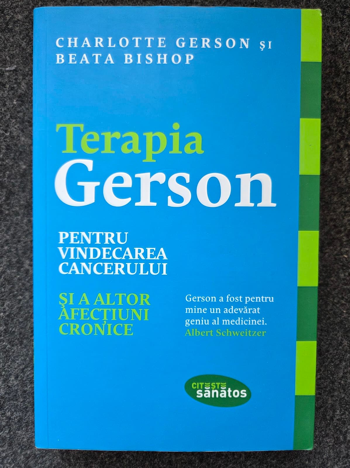 TERAPIA GERSON PENTRU VINDECAREA CANCERULUI